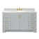 Freitas 60'' Solid Wood Single Bathroom Vanity with 1.5'' Carrara Marble Top, Rectangular Sink