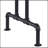 Oak And Sandy Black Dining Table With Metal Leg