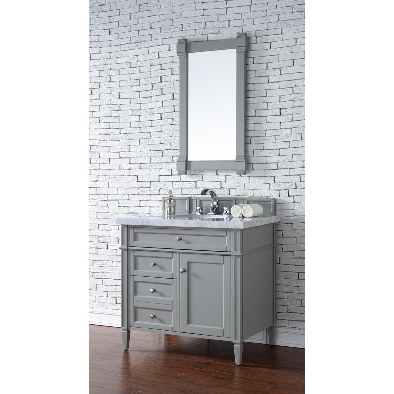 Brittany 36'' W Single Bathroom Vanity Base, Urban Grey