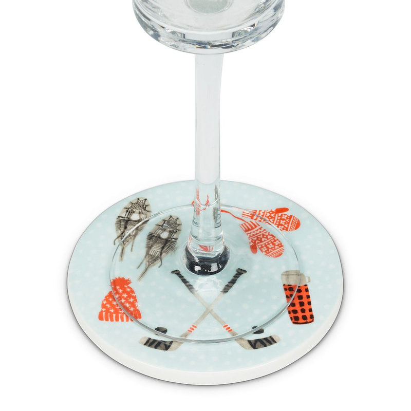 Sous-verres d'hiver à l'extérieur