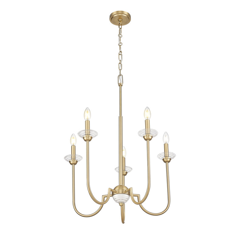 Lustre Allistair, Doré, 5 lumières, H 31,25 po x l 24 po x P 24 po