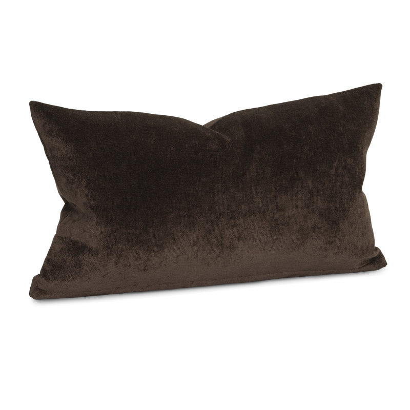 Wein Throw Pillow Cover & Insert, Coffee Bean, Rectangle 12"H x 21"W, Feather