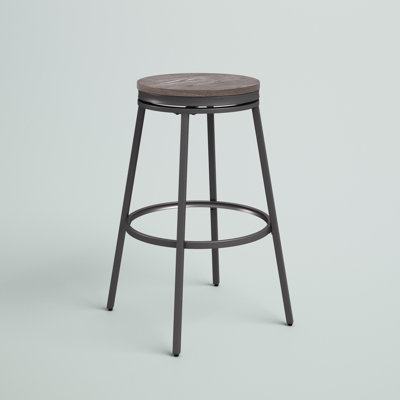 Deanna Backless Metal Swivel Stool