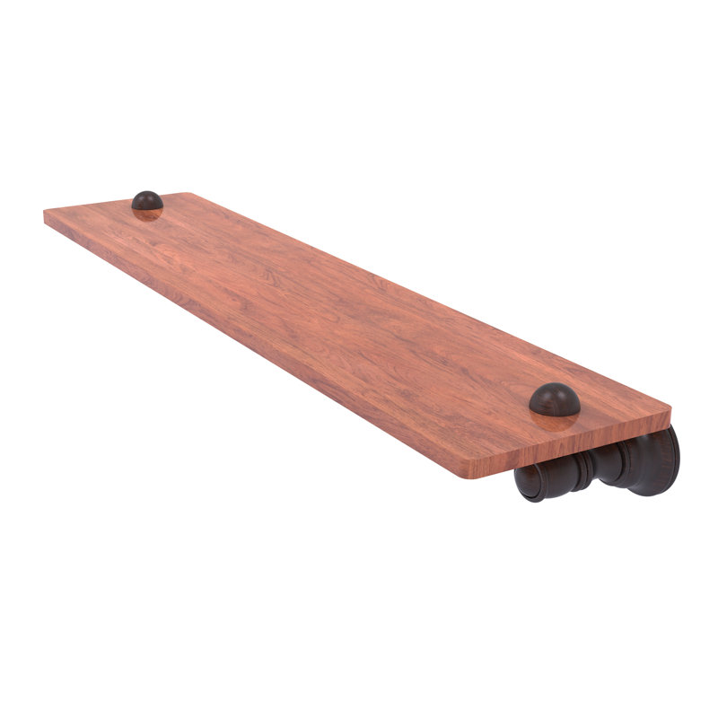 Freyja Ironwood Bracket Shelf, Venetian Bronze, 2.4" H x 22" W x 5.54" D