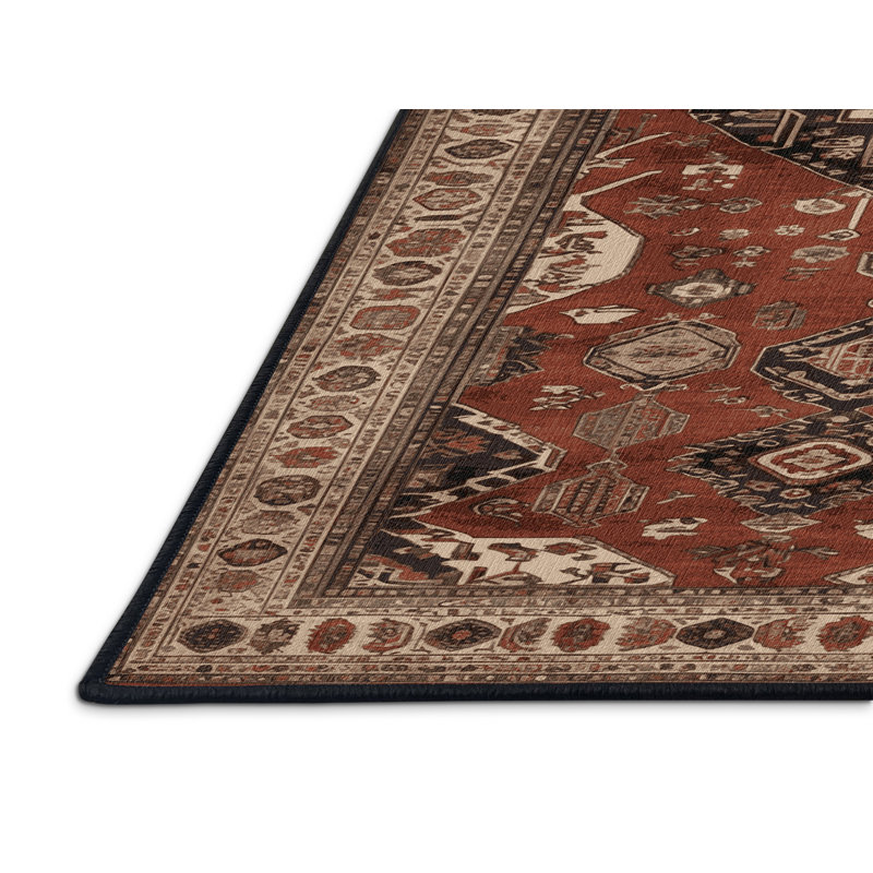 Tapis brun lavable à la machine, Tapis de couloir 2 pi x 4 pi
