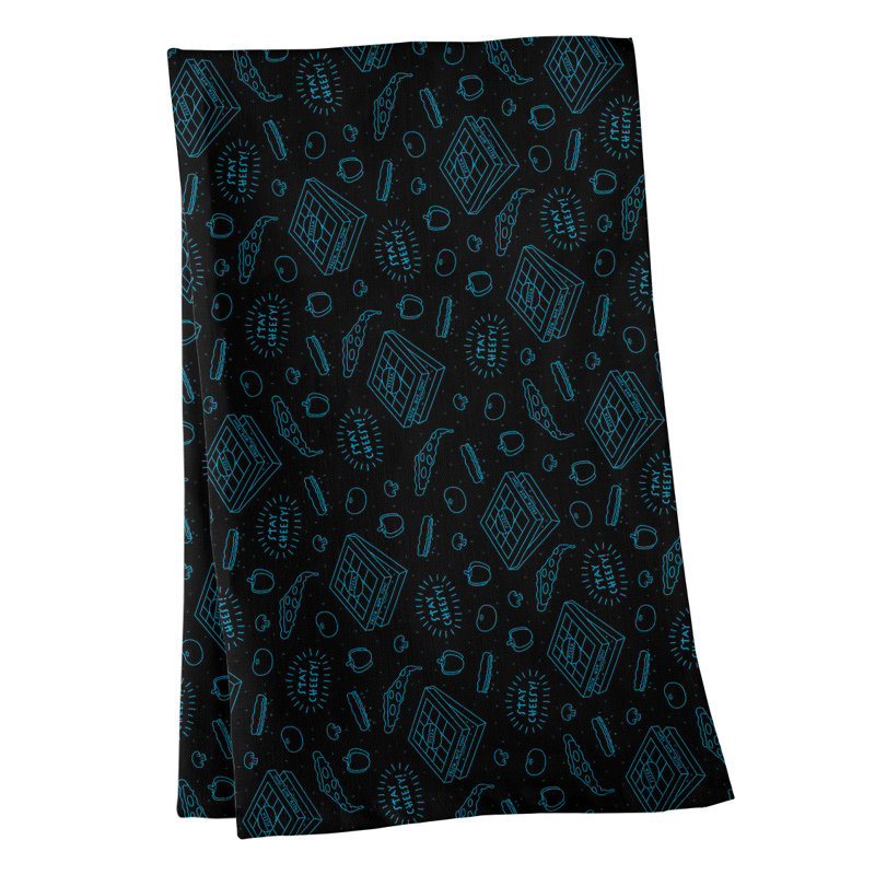Mcguinness Tea Towel Kitchen Towel, Cotton Twill, Blue