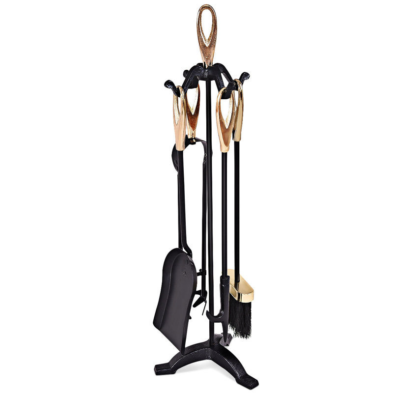 Alyissa Iron Fireplace Tool Set
