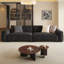 Coussin modulaire en mélange de polyester noir-10220422-10220419