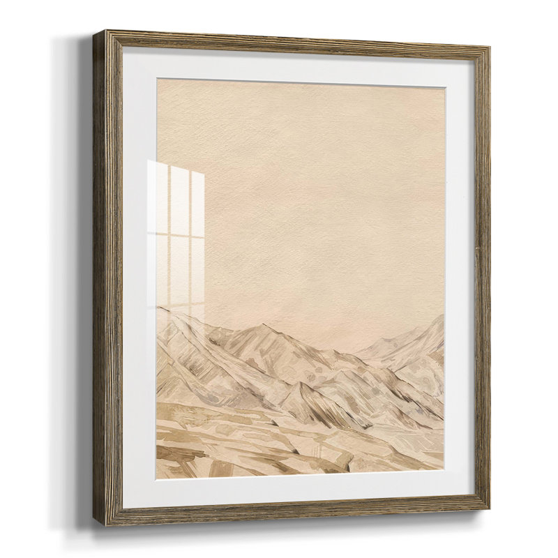 «Lost Memory II», reproduction encadrée, Blanc, Papier avec cadre noyer