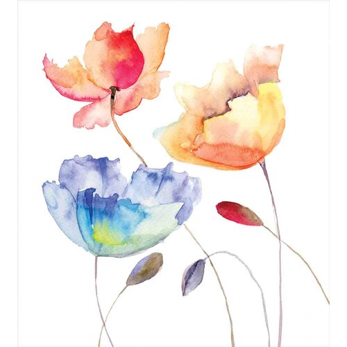 Bless international Watercolor Flower Duvet Cover Set & Reviews | Wayfair