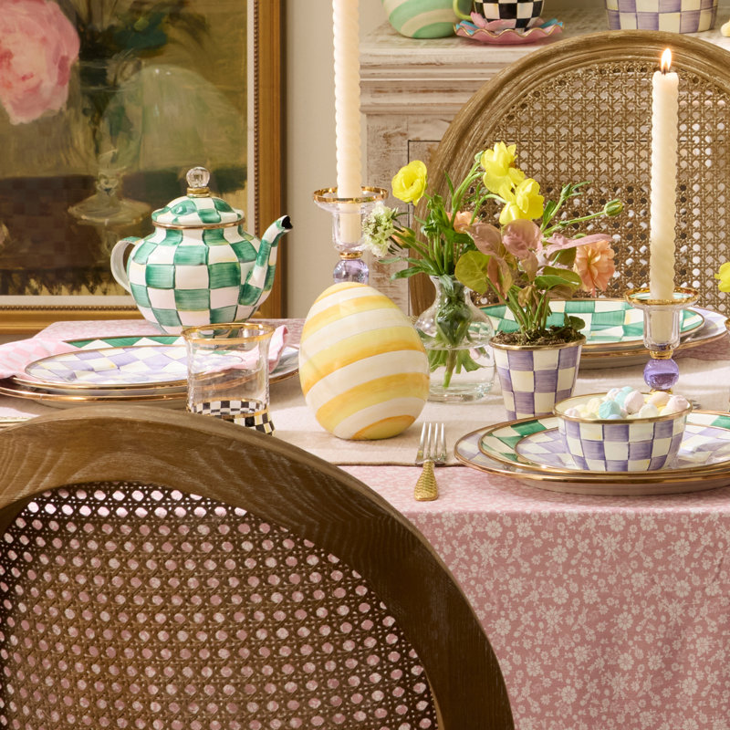 Stripe Mini Egg, Yellow/White