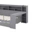 Lit de jour double avec tablettes, lit gigogne et bureau