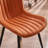 Heitger Leather Upholstered Side Chairs Modern Dining Chairs with Metal Legs, Dining Room Chair-1869799284