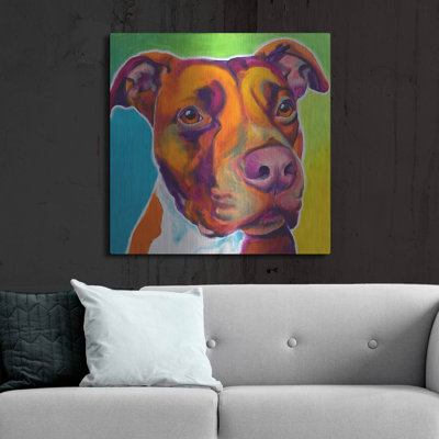 «Pit Bull - Red» par Dawg Painter