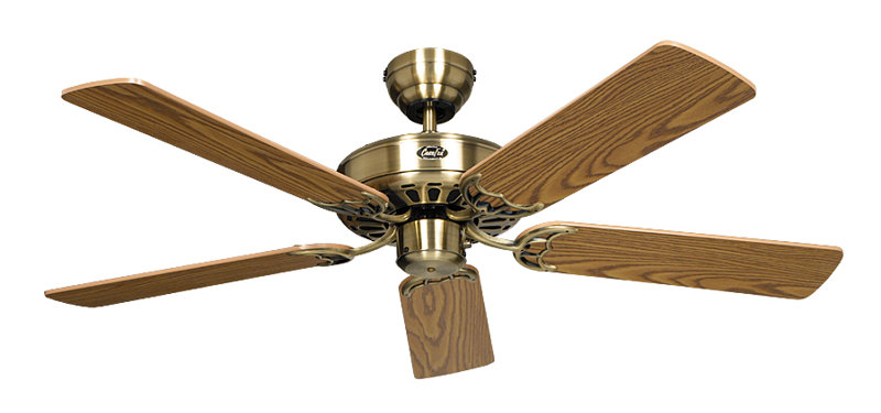 Boutwell 103cm Ceiling Fan, Antique Brass / Antique Oak