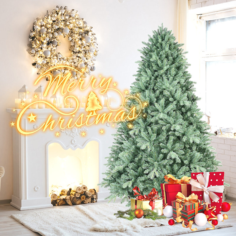  Arbre de Noël bleu-vert avec 2518 pointes PE + PVC, 40'