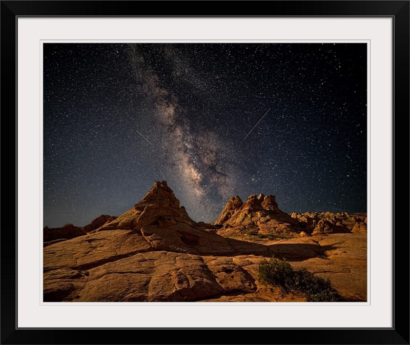 «Straub Under the Milky Way» par John Fan - reproduction de photo, Cadre noir, H 24 po x l 28 po x P 1 po