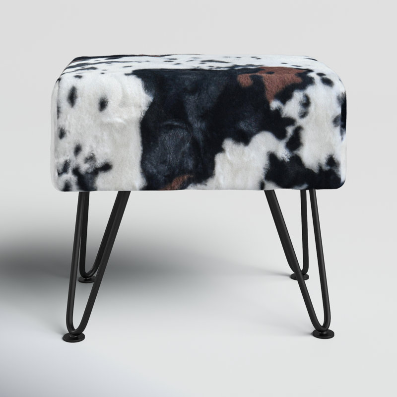 48.3cm Wide Rectangle Animal Print Footstool Ottoman