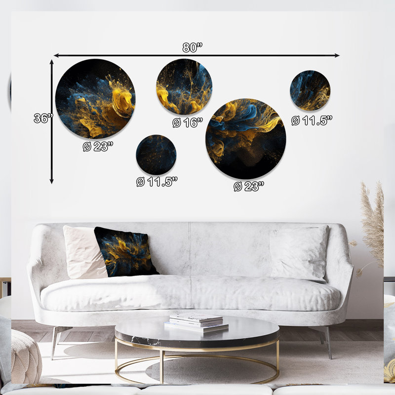 Abstract Wall Decor on Metal