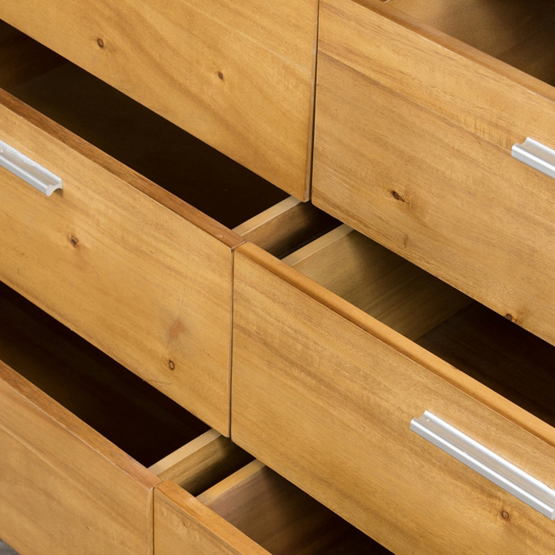 53X17x31.5" 6-Drawer Dresser , Six Spacious Drawers