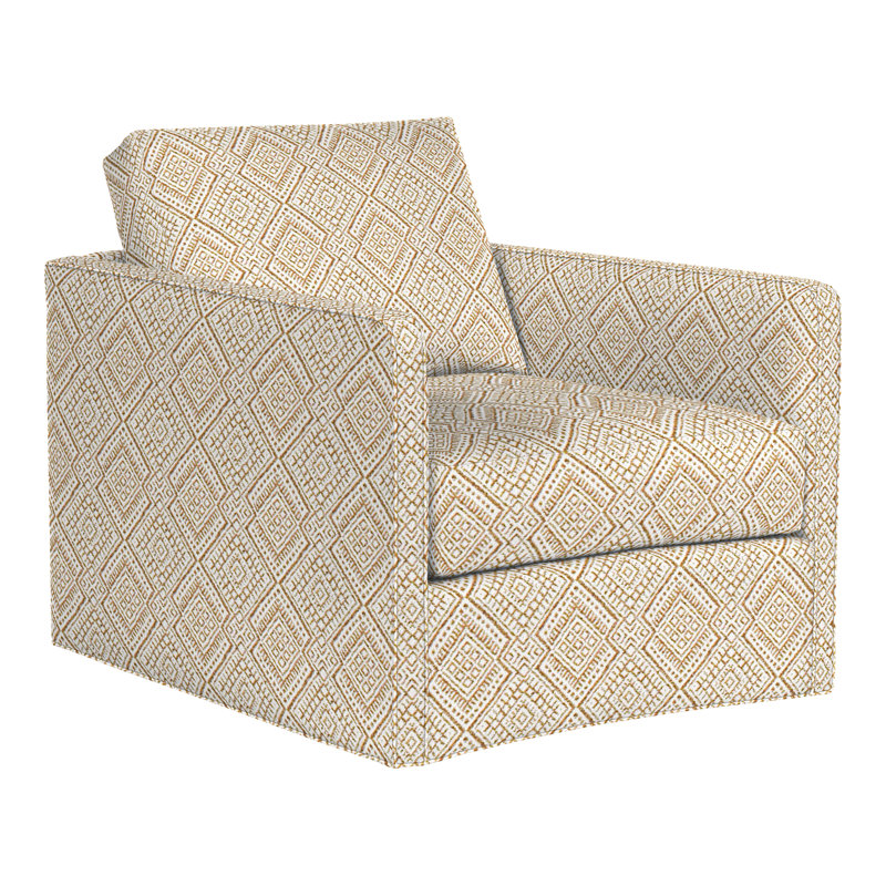 Wynne Swivel Chair, Perigold IGUAZU Camel