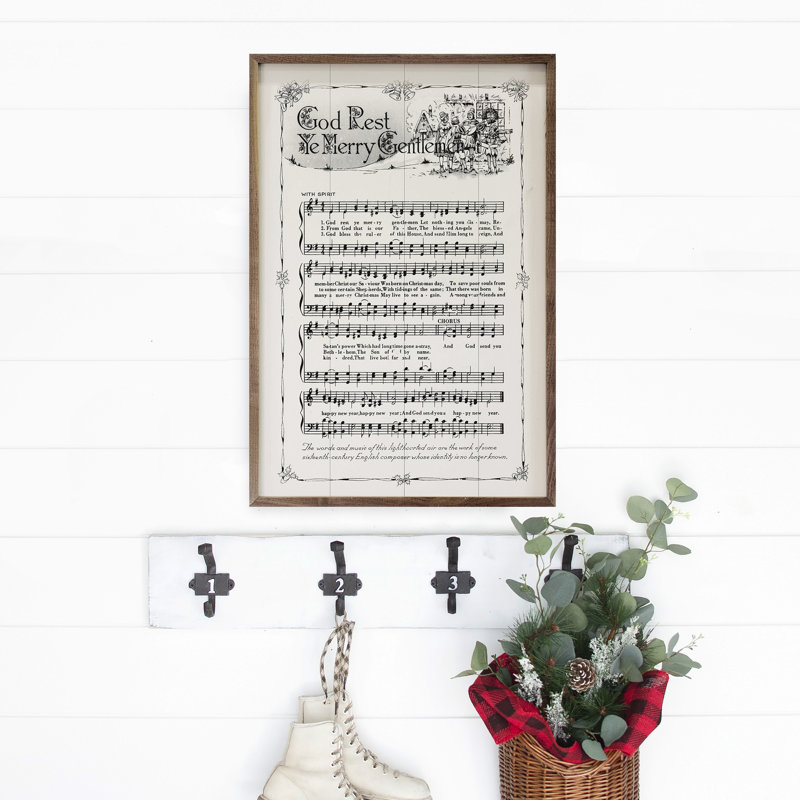 God God Ye Merry Gentlemen Partitions, H 24 po x l 16 po