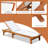 Chrishad Outdoor Eucalyptus Wood Chaise Lounge