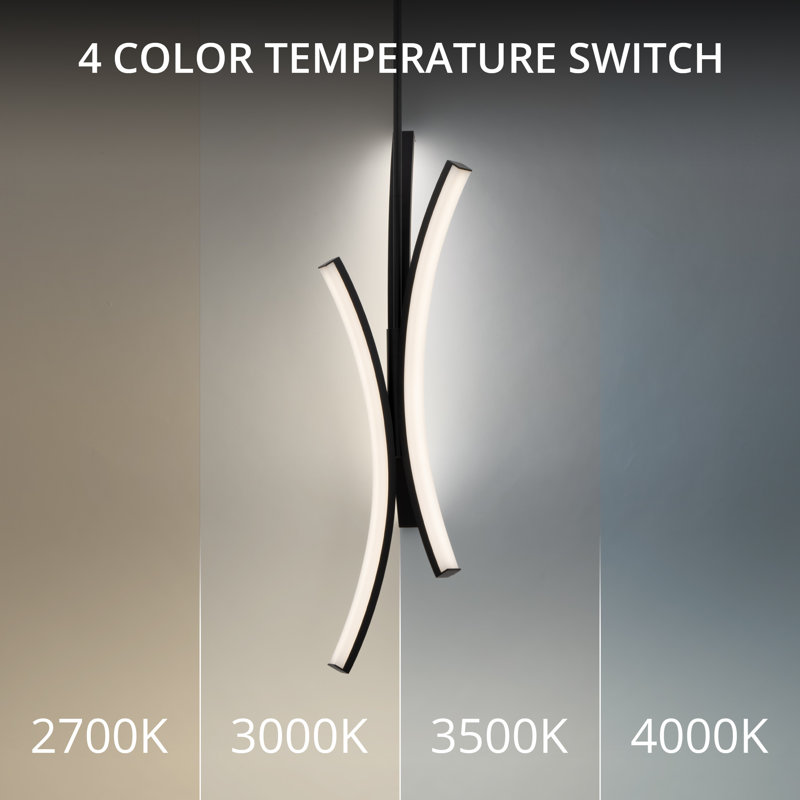 Tusk LED Pendant, 4000K, Black