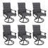 Ensemble de 6 chaises de patio Derrald