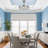 Modern 42" Ceiling Fan With Romote Control, Led Light Kit & Crystal Accents