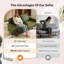 Causeuse en velours avec cadre 2 places Modern Farmhouse-863838218-866867760