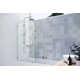 Solaris 34 in. x 58.25 in. Frameless Clear Fixed Radius Single Fixed Bath Panel