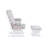 Cleo Wooden Glider and Ottoman-98415162-98415157