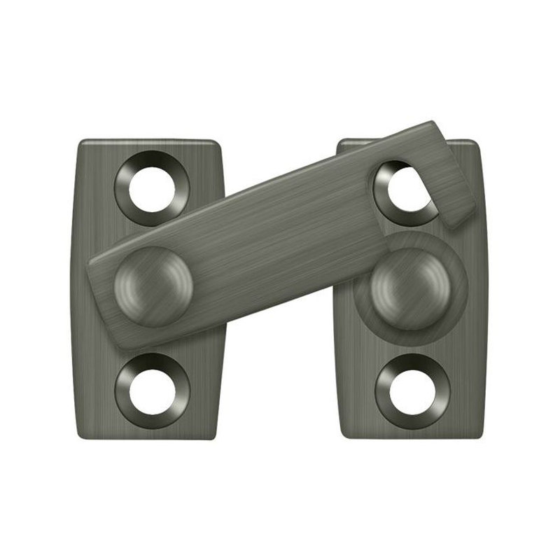 Brass Latch/Catch/Bolt, Antique Nickel