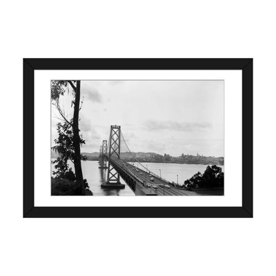 « années 1950 oakland bay bridge san francisco california », reproduction de photo sur toile tendue