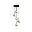 Globo 5 - Light Brushed Gold LED Cluster Pendant