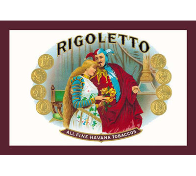 « rigoletto cigares », affiche rétro
