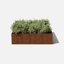 Jardinière carrée 13 po Corten Steel Series H-58406435