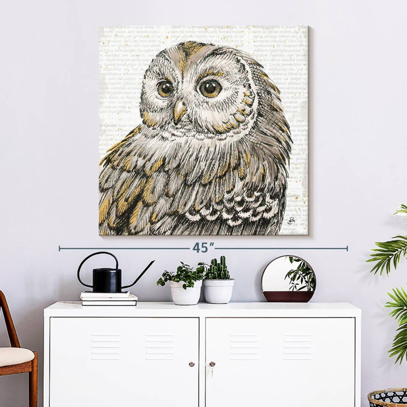 Brampt Beautiful Owls I, H 33 po x l 33 po