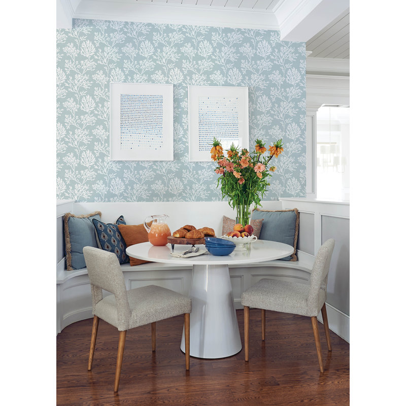 Tortuga Coral Weave Wallpaper, Blue