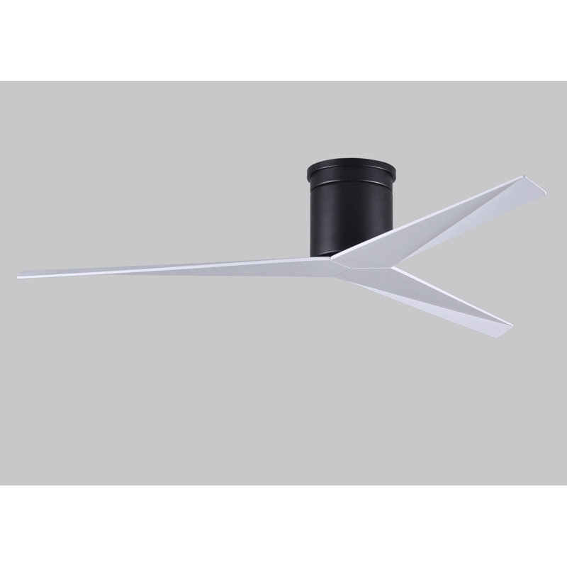 Eliza Ceiling Fan, Gloss White, Matte Black