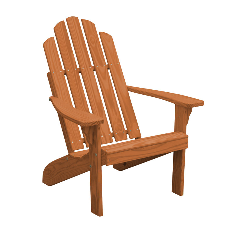 Chaise Adirondack en bois Urich, Teinture cèdre