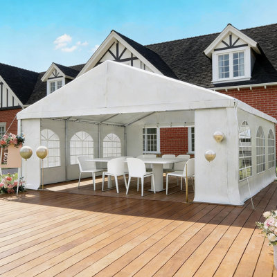 Heavy-Duty Large Party Tent With UV-Resistant PE Roof For Outdoor Events And Car Shelter