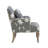 Arlynda Floral Embroidered Upholstered Accent Armchair