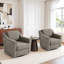 Upholstered Swivel Armchair-1613868800