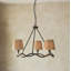 Wrangler 3lt Pendant light finished and Raffia-103222543