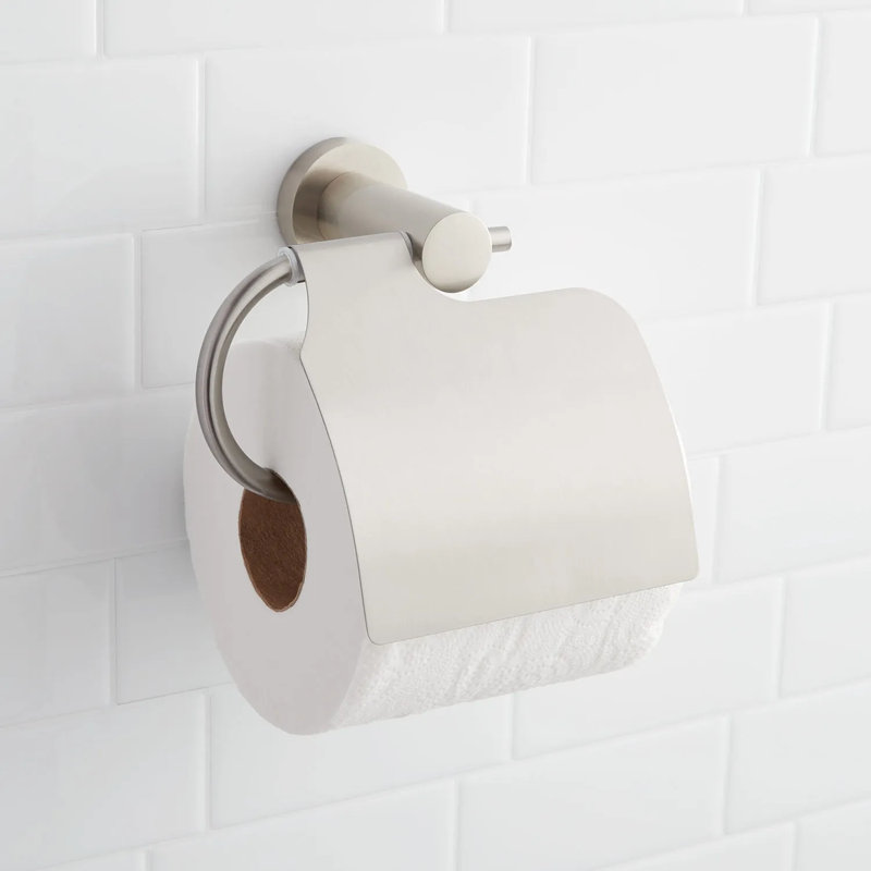 Ceeley Collection Wall-Mount Toilet Paper Holder, Brushed Nickel