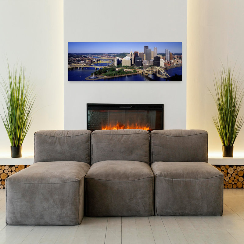 Pittsburgh Pennsylvania USA by Richard Sisk - Wrapped Canvas Panoramic Print, 40.64 cm H x 121.92 cm W