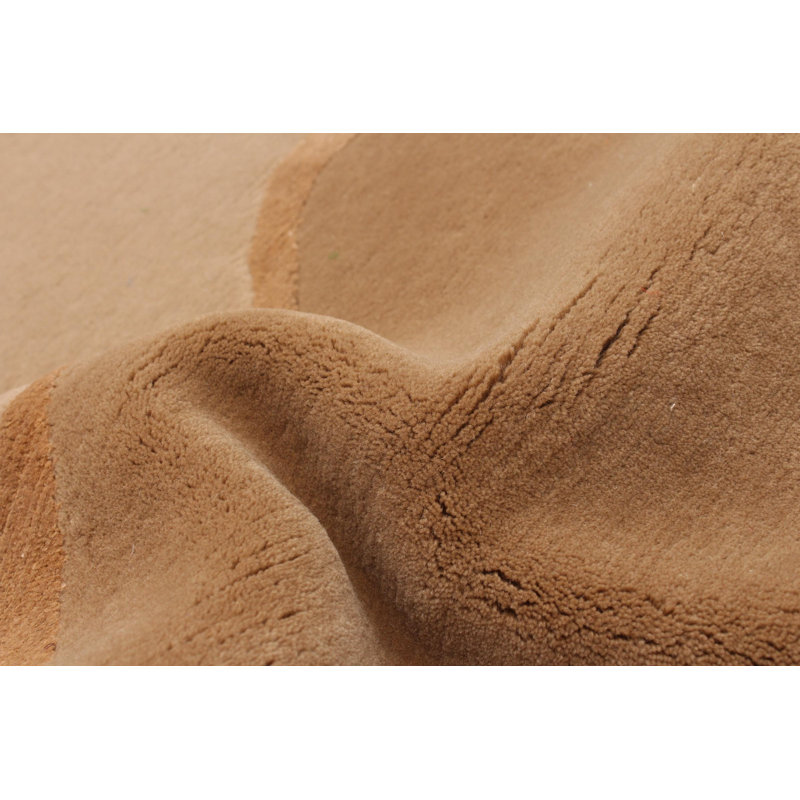 Aycel One-of-a-Kind Rectangle 5'3" x 8'3" New Age Rectangle Wool Area Rug in Brown and Tan