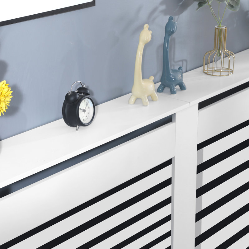 Elderen Extra Large Radiator Cover Horizontal Slats Free-standing
